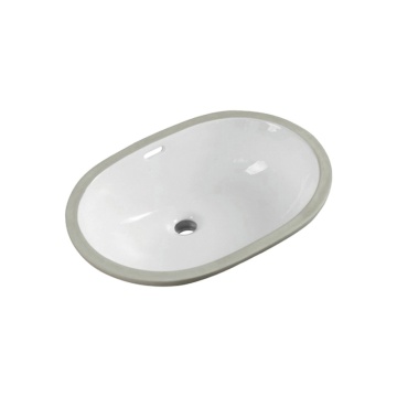 Oval classico sotto il lavabo del monte per hotel