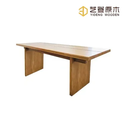 Wooden Minimalist Solid Wood Dining Table