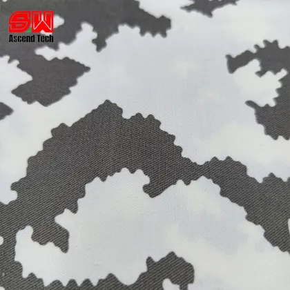 Nylon Cotton Camouflage Fabric - Summer Version (Snow Print)