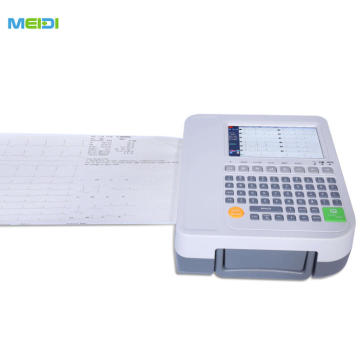 Hospital use electrocardiograph 12 channels ECG machine portable ECG Machine with colorful screen
