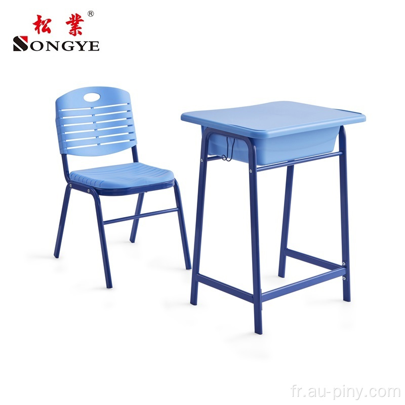 Bureau de chaise d'école de jardin d'enfants de table d'élève simple