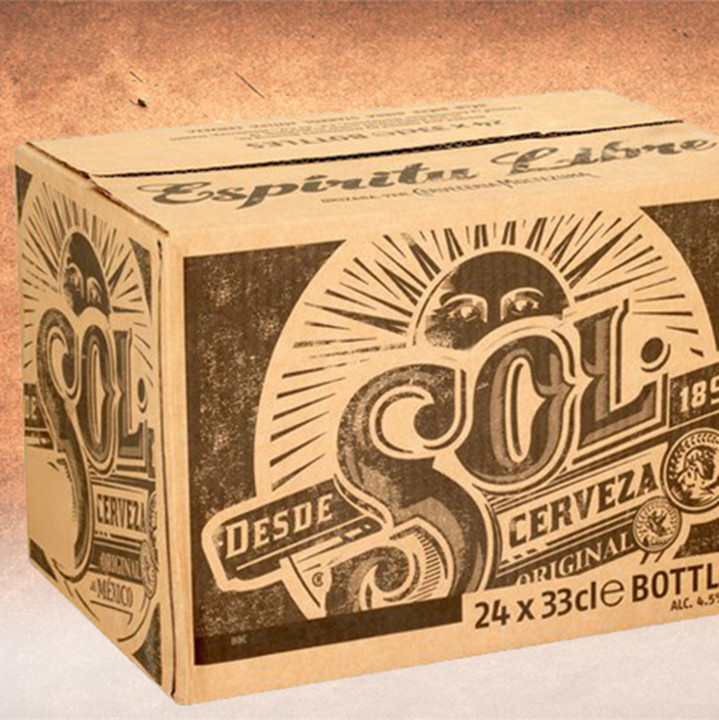 Bedste Sælg Fuktbestandig Corrugated Beer Packaging Box