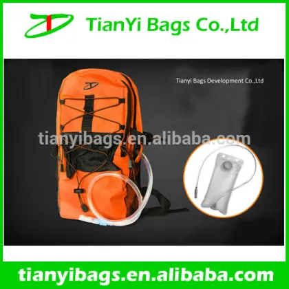 Hiking hydration backpack drink dispenser