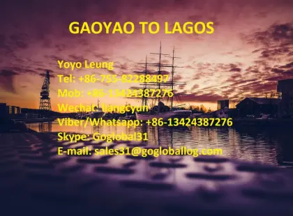 Zhaoqing Gaoyao Sea Freight to Nigeria Lagos