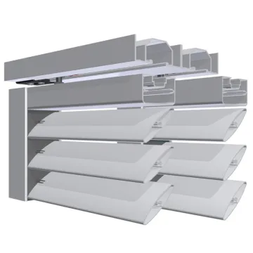 Large Aluminum Louver Profiles for Outdoor Sunshade Panels