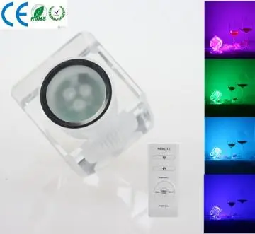 decorative lights for weddings-crystal lights  LED with remote control