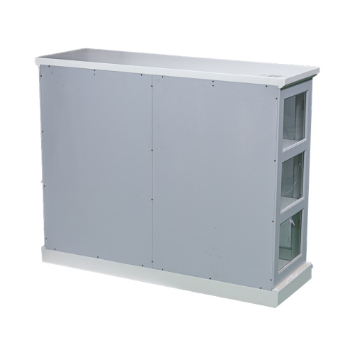 Wood Display Cabinet With Glass Doors