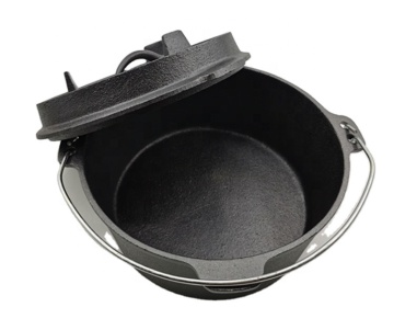 Auplex Hot Sale Product Cast Iron Three Legs Dutch Pot Easy to Carry for BBQ