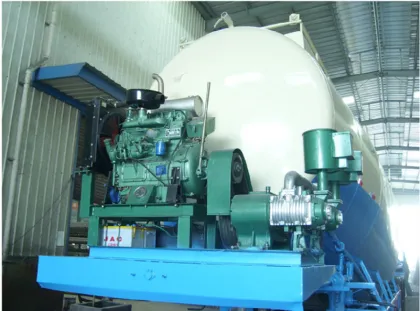 Three axis cement tank