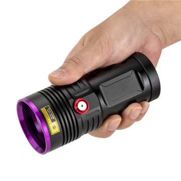 กันน้ำ 365nm 120W ไฟฉาย UV LED: เครื่องมือตรวจจับแสงไฟแบล็กพกพาและเครื่องมือตรวจสอบเงิน