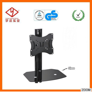 Universal DVD support with tv bracket