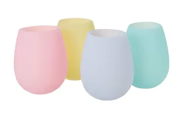 Food Grade Silicone Drinkware Pastel Cups