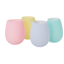 Food Grade Silicone Drinkware Pastel Cups