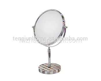 Penna Shell con specchio a due vie in acciaio inox