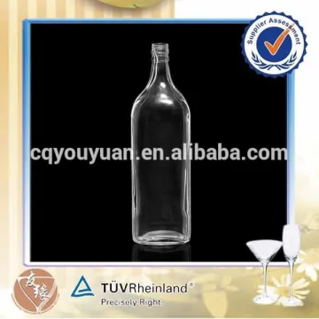 SGS custom empty large liquor 3 liter glass bottle
