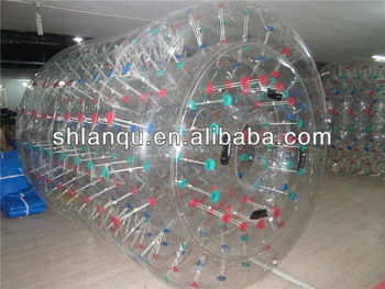 Popular advertising cheap inflatable water roller