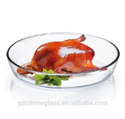 factory outlet borosilicate glass for microwave oven, oval glass baking dish/glass baking tray