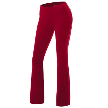 Leggings con corte de bota para mujeres de yoga