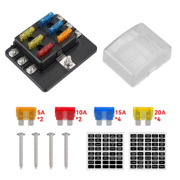 Custom rovtop blade box 12v/24v/32v 11 6 way fuse and relay box