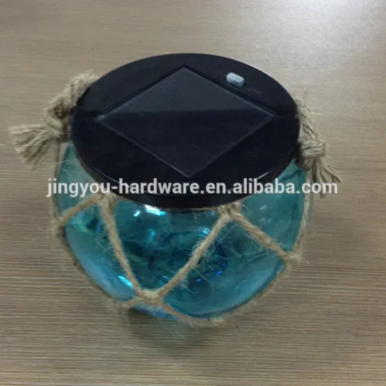 mason jar with led light on off