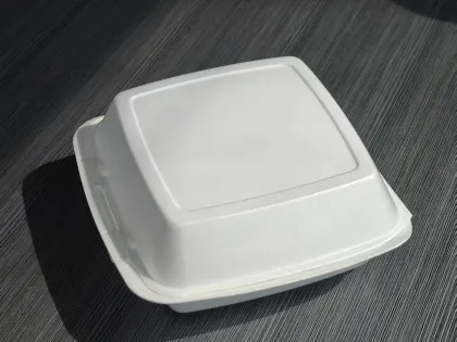 Lonchera desechable de PS Blanco