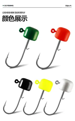 Reinforced Lead Head Fishing Hook to Prevent Dehooking - 3.5g/5g Soft Lure Hook