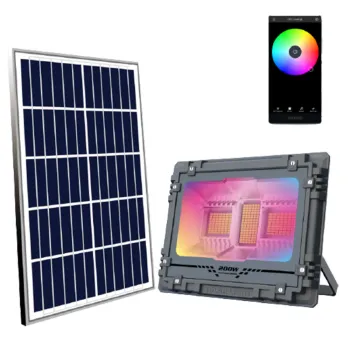 Wifi Solar RGB Flood Light with Smart Focus for Garden - Price List