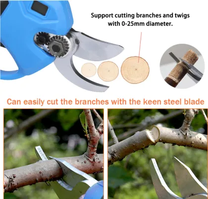 Electric Garden Pruning Shears with 21V Battery Power Tools Set