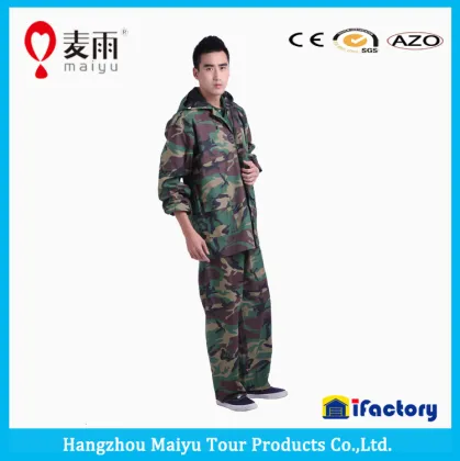 Maiyu military army rain suit raincoat ramy gear camouflage suit