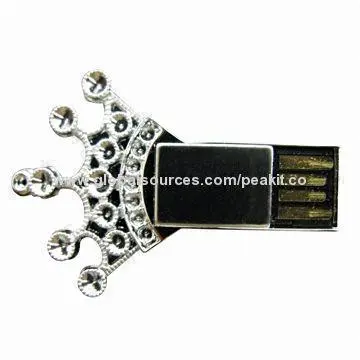 Mini Metal Crown-shaped USB Flash Drive