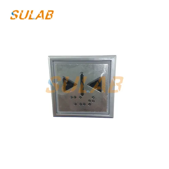 Factory-Price Elevator Lift Call Push Button with Blue Light and Red Light - Model A4N18898 - Square COP Design - Blue and Red Light Option