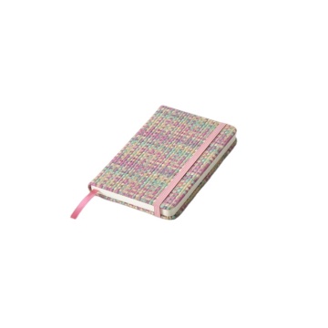 Cute Customized A5 A6 Hardcover Pocket Journal with Japanese Style Woven Fabric