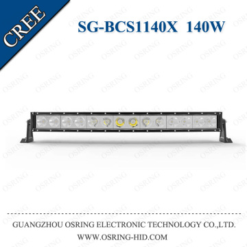 OSRING High power 6000K single row watperproof 30" car led light bar 140w