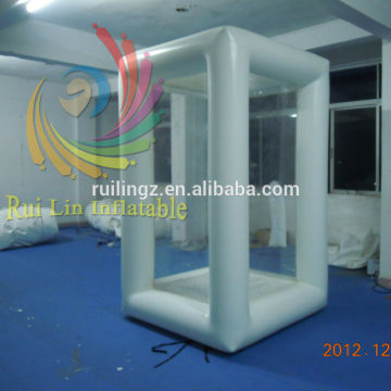 cheap inflatable money booth, cube booth for promotion events