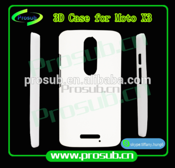 3d sublimation diy blank cell phone case cover skin for SFP- moto X3