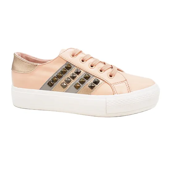 Fashion Casual Canvas Shoes for Women - Vulcanized Low Top Sneakers with Rivets