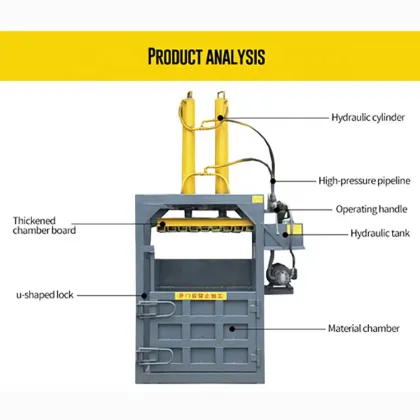 Hydraulic Coco Peat Baler Machine: Used Clothing Press Baling Machine