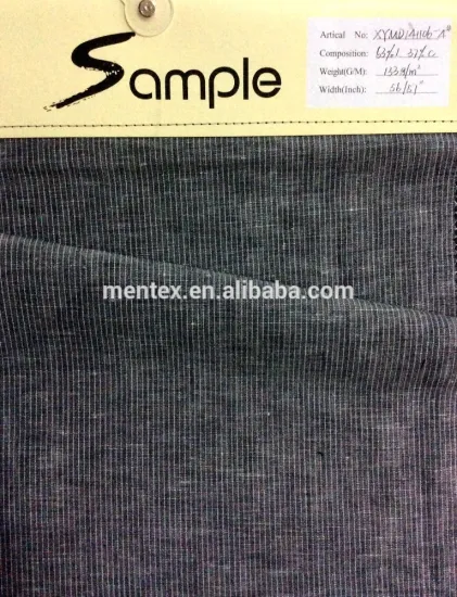 Linen mix cotton via stripe pattern for spring smart blazer
