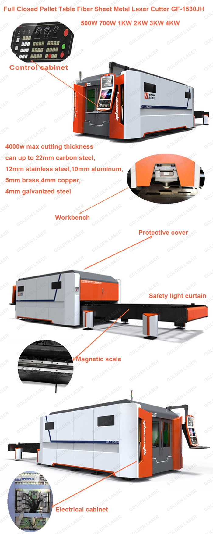 Pallet Table Fiber Laser Cutting Machine