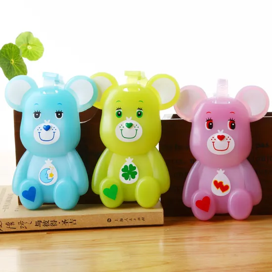 N146 factory supplier high quality hot sale cute cartoon custom brown bear shape luggage tag