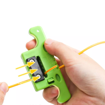 Fiber Cable Ribbon Stripper - Loose Tube Mid-Span Access Tool with Replaceable Blade