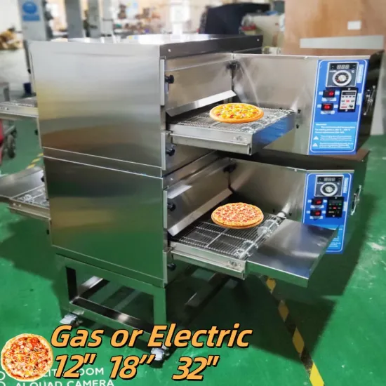 Electric Gas Double Tunnel Belt Convection Naan Pizza Baking Oven