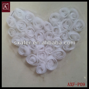 fashion cord rose heart shape patch