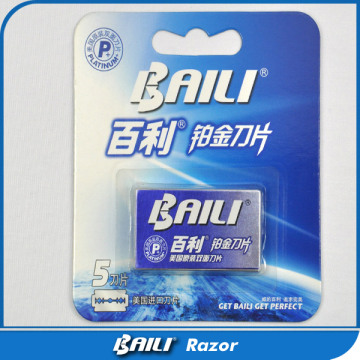 High Strength Stainless Steel Replaceable Platinum Double Edge Razor Blade Cartridge