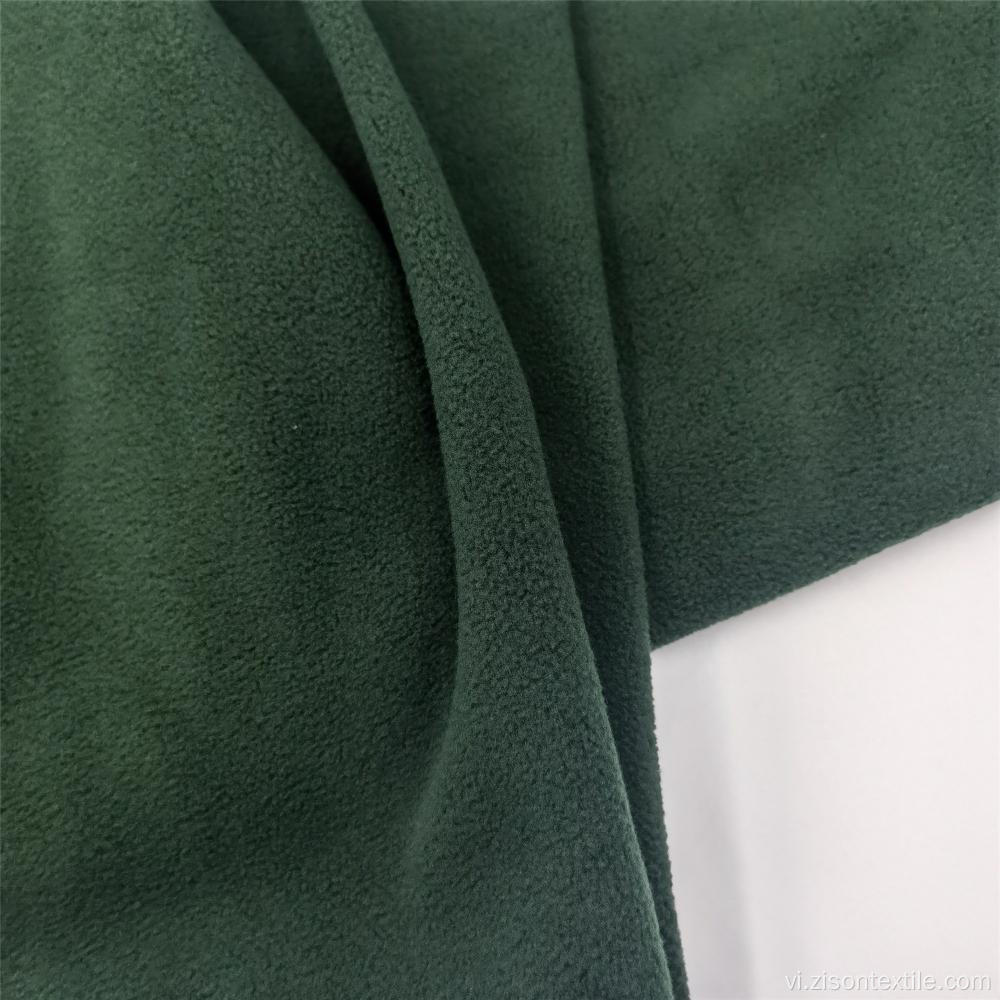 Vải dệt kim Polyester chải hai mặt Polar Fleece