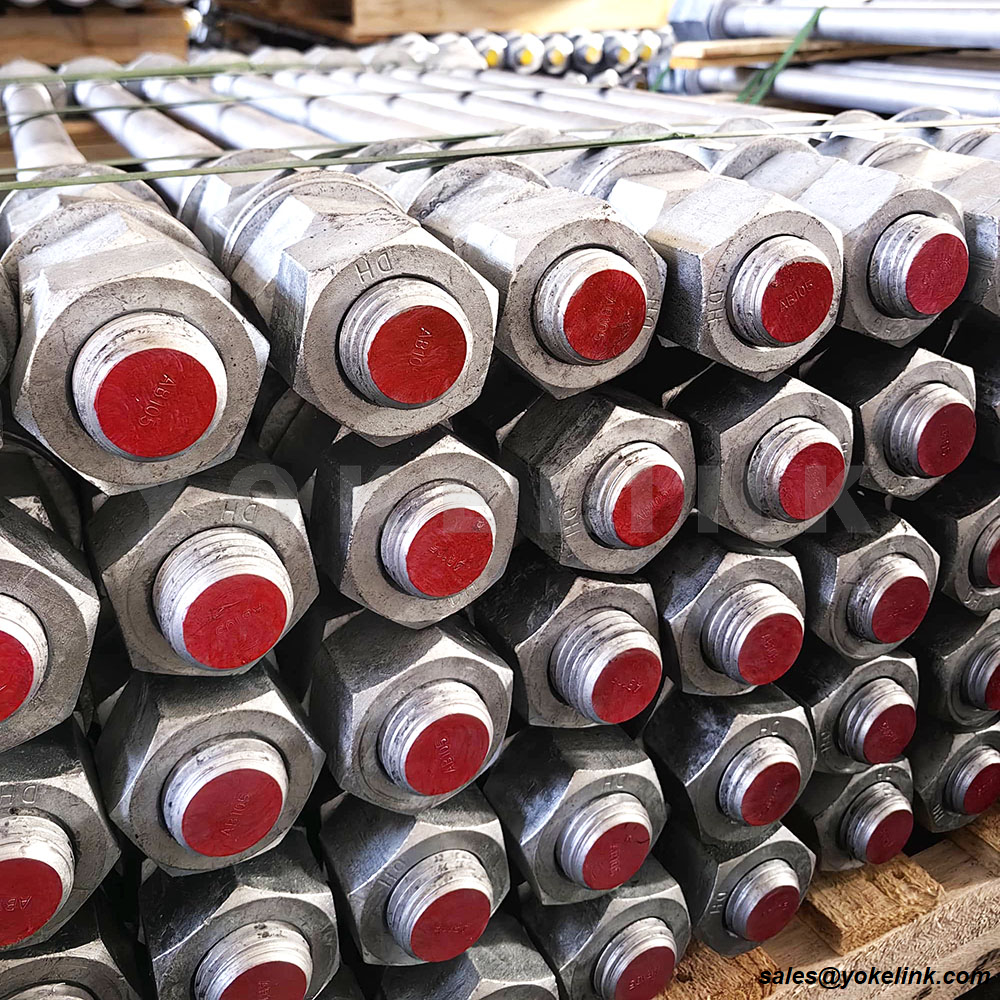 ASTM F1554 Grade 36 55 105 horgonyrudak építési horgonycsavarok F436 alátét