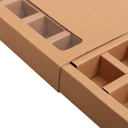Recycle Kraft Foldable Tea Packaging Box with Divider