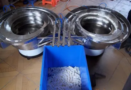 vibration feeder bowl for microelectronics