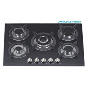 Built In Tempered Glass Gas Hob Top