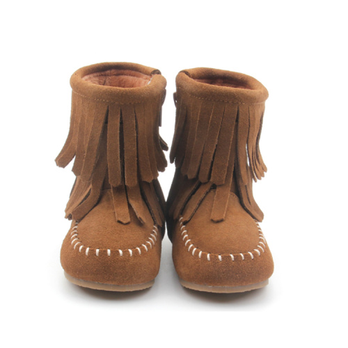 Wholesale sapatos de crianças de couro genuíno botas de bebê